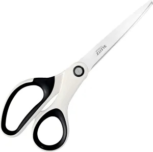 Leitz Titanium Scissors, Right or Left Handed Ambidextrous, 6.7 x 1.5 x 15 cm, Office Stationary, Ergonomic Handle, WOW Range, Pearl White