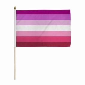 Lesbian (Plain) 12x18in Stick Flag