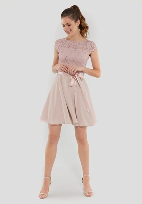 Liliana dress Peach blush