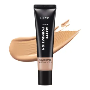 L.O.C.K. Color, L.o.c.k. it Matte Foundation Soft Shell Matte Finish Face Makeup Cream Foundation Concealer Full Coverage Korean make up K beauty Net 1.06 oz. / 30 g