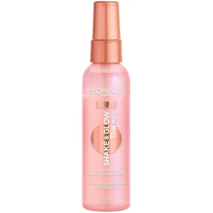 L'Oreal Paris Makeup LUMI Shake and Glow Dew Mist, Hydrating and Soothing Face Mist, Prep and Set Makeup, Energizes Skin with a Healthy Boost of Hydration, Natural Finish, 3 fl; oz.