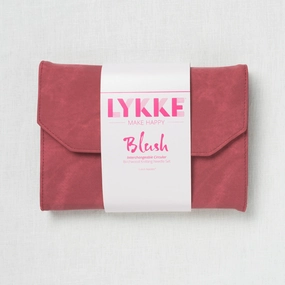 Lykke Blush 5" Interchangeable Circular Needle Set, Crimson Denim Case