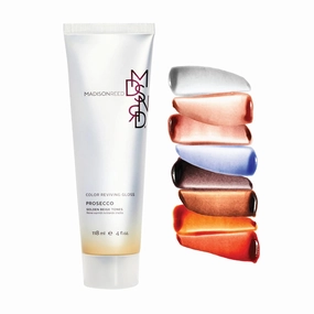 Madison Reed Color Reviving Gloss, Prosecco - Golden Blonde, Semi-Permanent Hair Dye, Enhances Hair Color & Corrects Tone, Adds Brilliant Shine, Keratin & Argan Oil, 4 Fl Oz (118 mL)