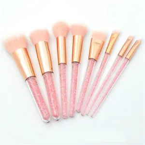 Make Up Brushes Pink Diamond Unicorn Crystal Makeup Brushes Set Foundation Blending Powder Eye Face Brush