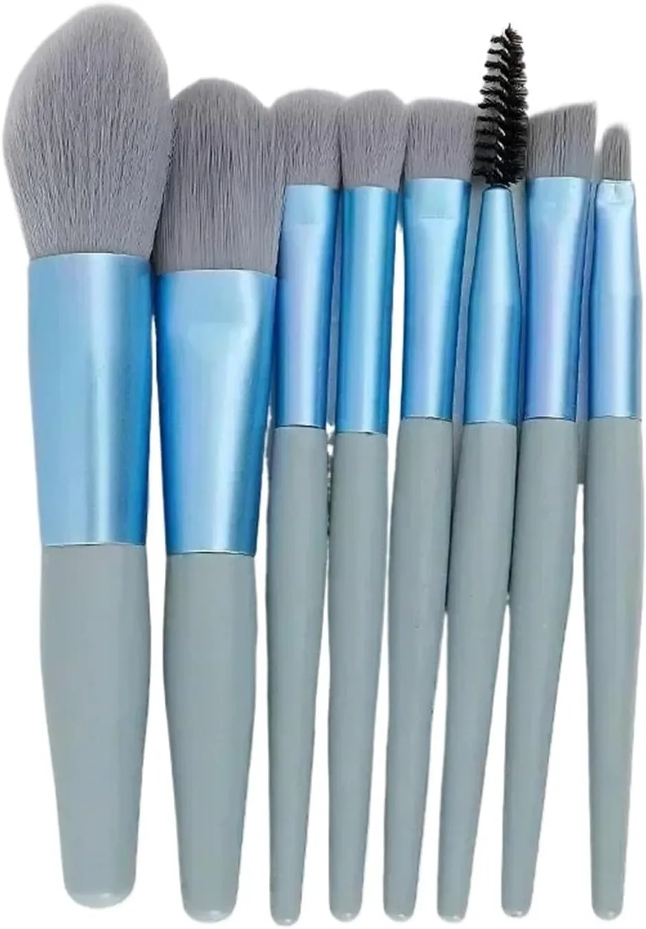 Make Up Brushes Set Cosmetic Powder Eye Shadow Foundation Blush Blending Concealer Professional Beauty Tool 8pcs(Blue)