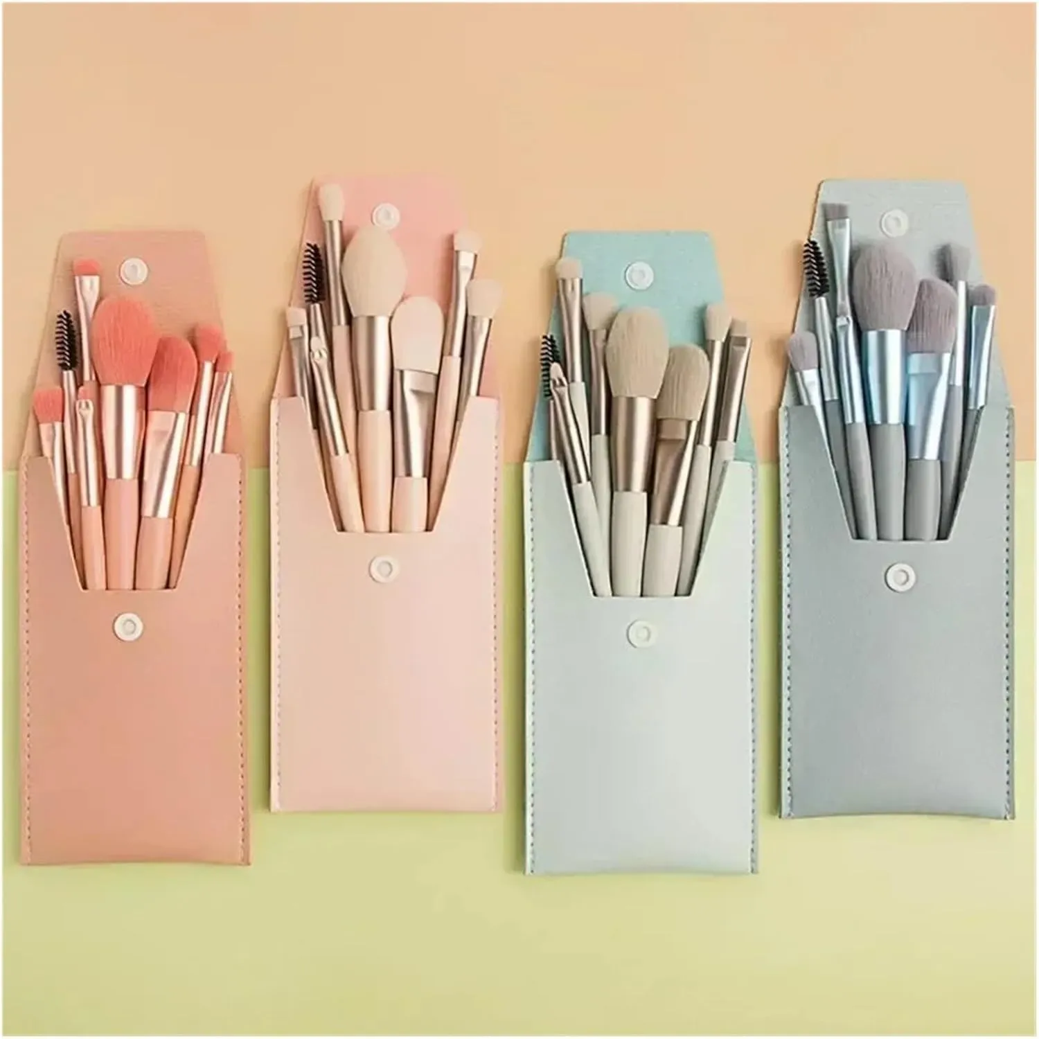 Make Up Brushes Set Cosmetic Powder Eye Shadow Foundation Blush Blending Concealer Professional Beauty Tool 8pcs(Blue)