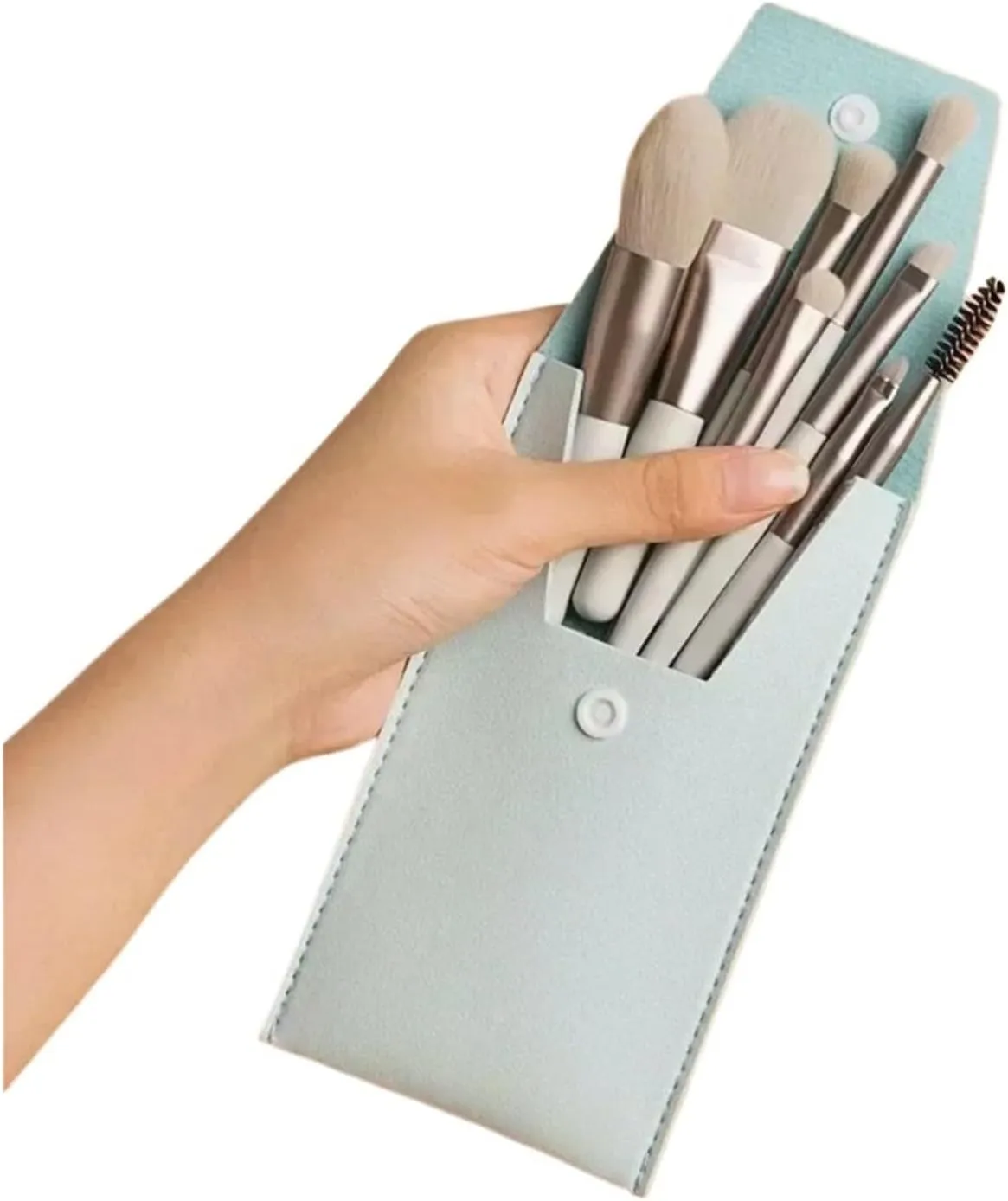 Make Up Brushes Set Cosmetic Powder Eye Shadow Foundation Blush Blending Concealer Professional Beauty Tool 8pcs(Blue)