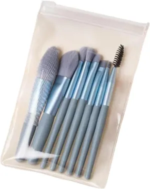 Make Up Brushes Set Cosmetic Powder Eye Shadow Foundation Blush Blending Concealer Professional Beauty Tool 8pcs(Blue)