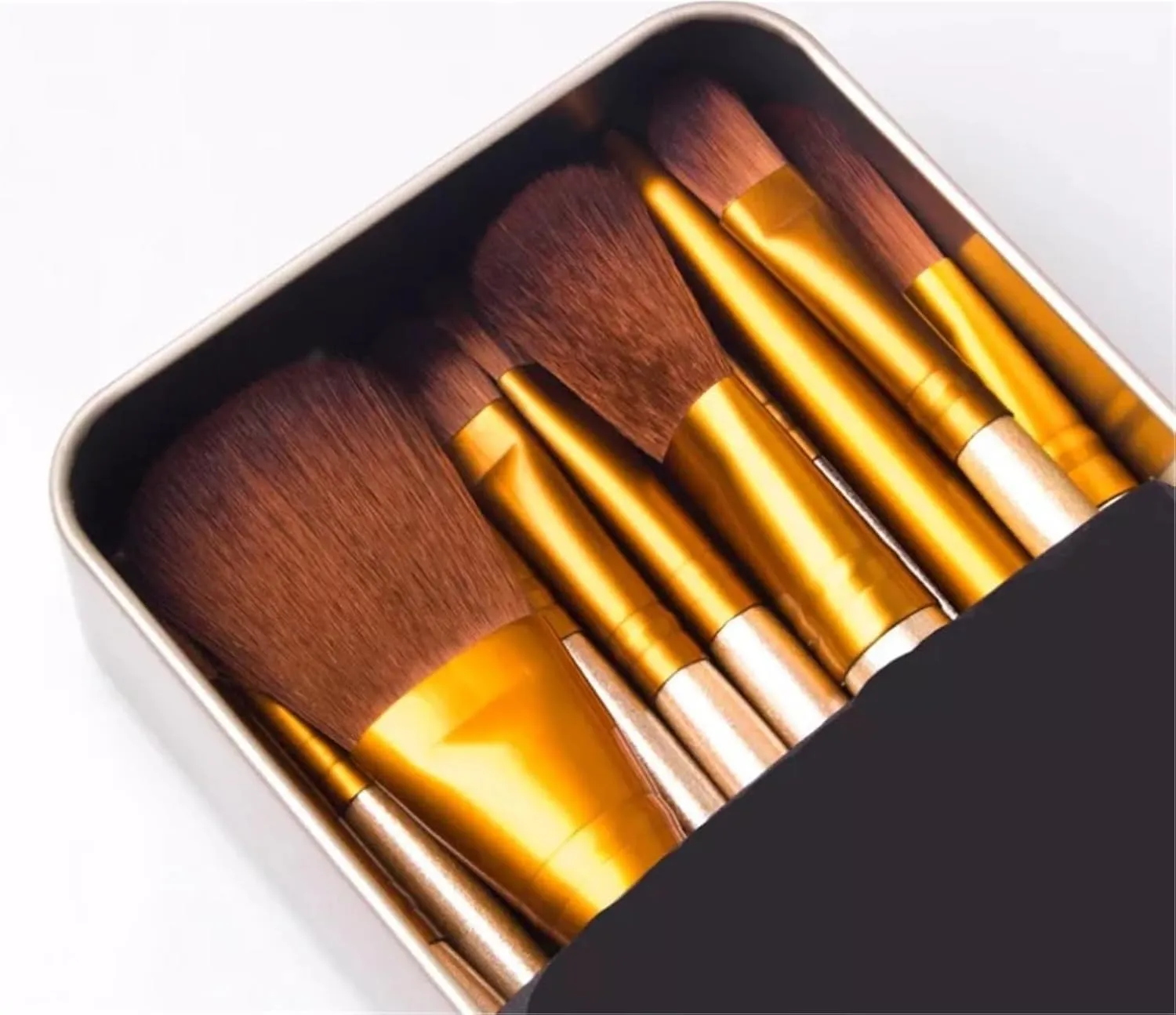 Make Up Brushes Set Makeup Brush Set 12 Pieces with Iron Box for Eye and Face Contour Makeup Brushes Makeup Tools Set