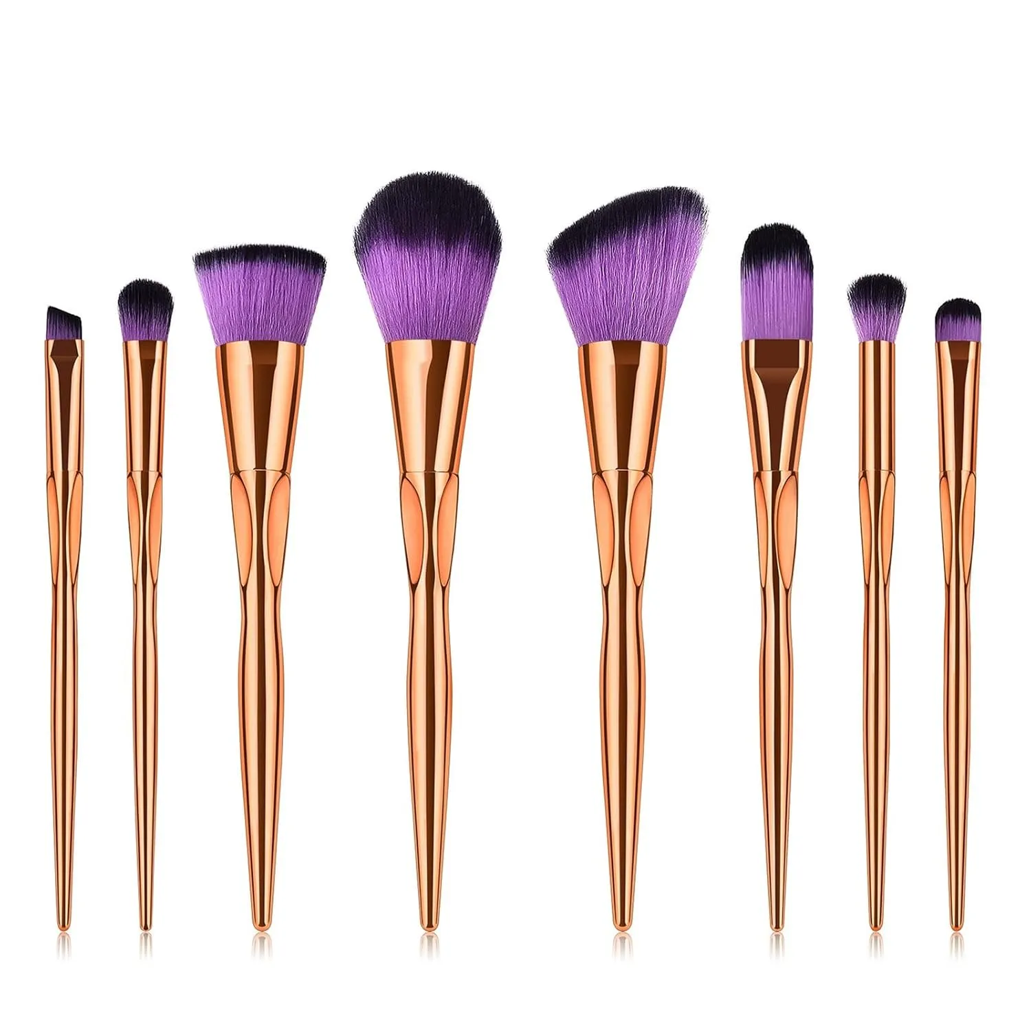 Makeup Brush Advanced Synthetic Concealer Foundation Powder Eyeshadow Makeup Brush Cosmetics Eyebrow Eyeshadow Powder Lip Gloss Brush 8Pack Travel Makeup Brush Holder (Color : A, Size : One Size)