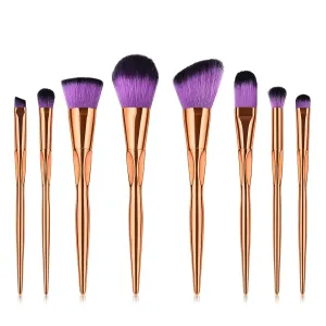 Makeup Brush Advanced Synthetic Concealer Foundation Powder Eyeshadow Makeup Brush Cosmetics Eyebrow Eyeshadow Powder Lip Gloss Brush 8Pack Travel Makeup Brush Holder (Color : A, Size : One Size)