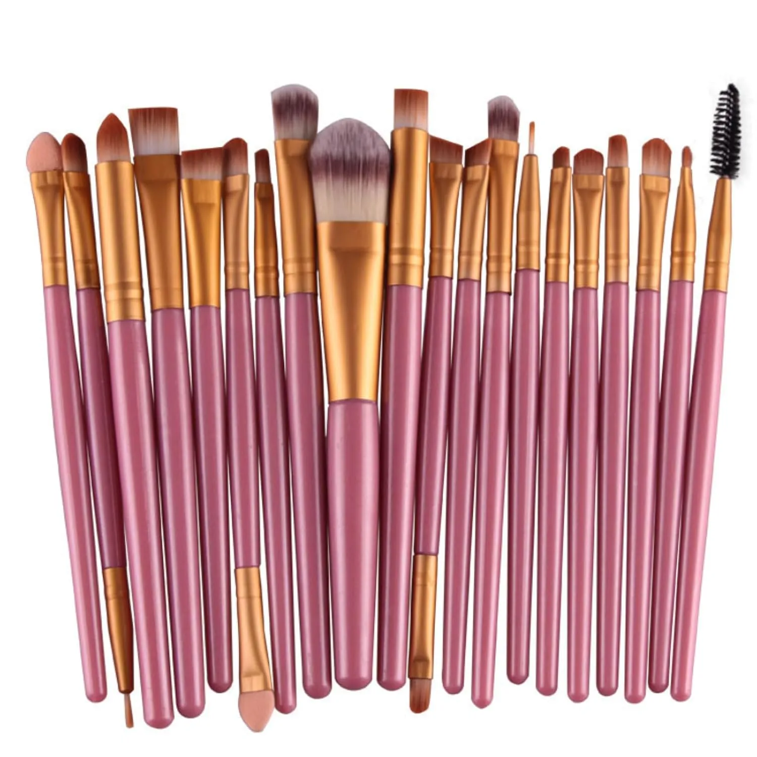 Makeup Brushes 20pcs Proffesional Cosmetics for Face Makeup Brush Set Powder Concealer Eyeshadow Eyebrow Lip Brush Beauty Tools Makeup Brushes (Sliver)