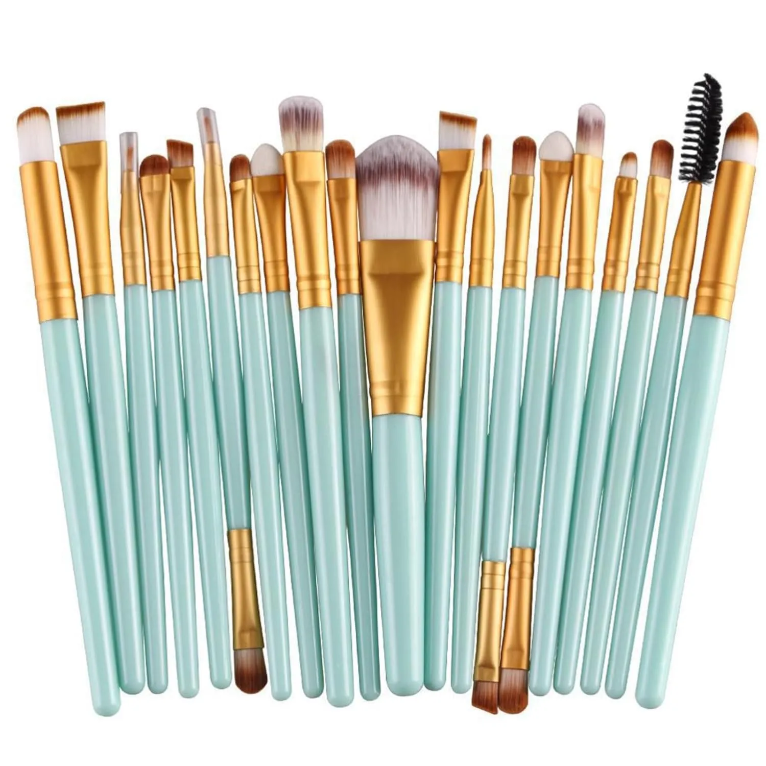 Makeup Brushes 20pcs Proffesional Cosmetics for Face Makeup Brush Set Powder Concealer Eyeshadow Eyebrow Lip Brush Beauty Tools Makeup Brushes (Sliver)