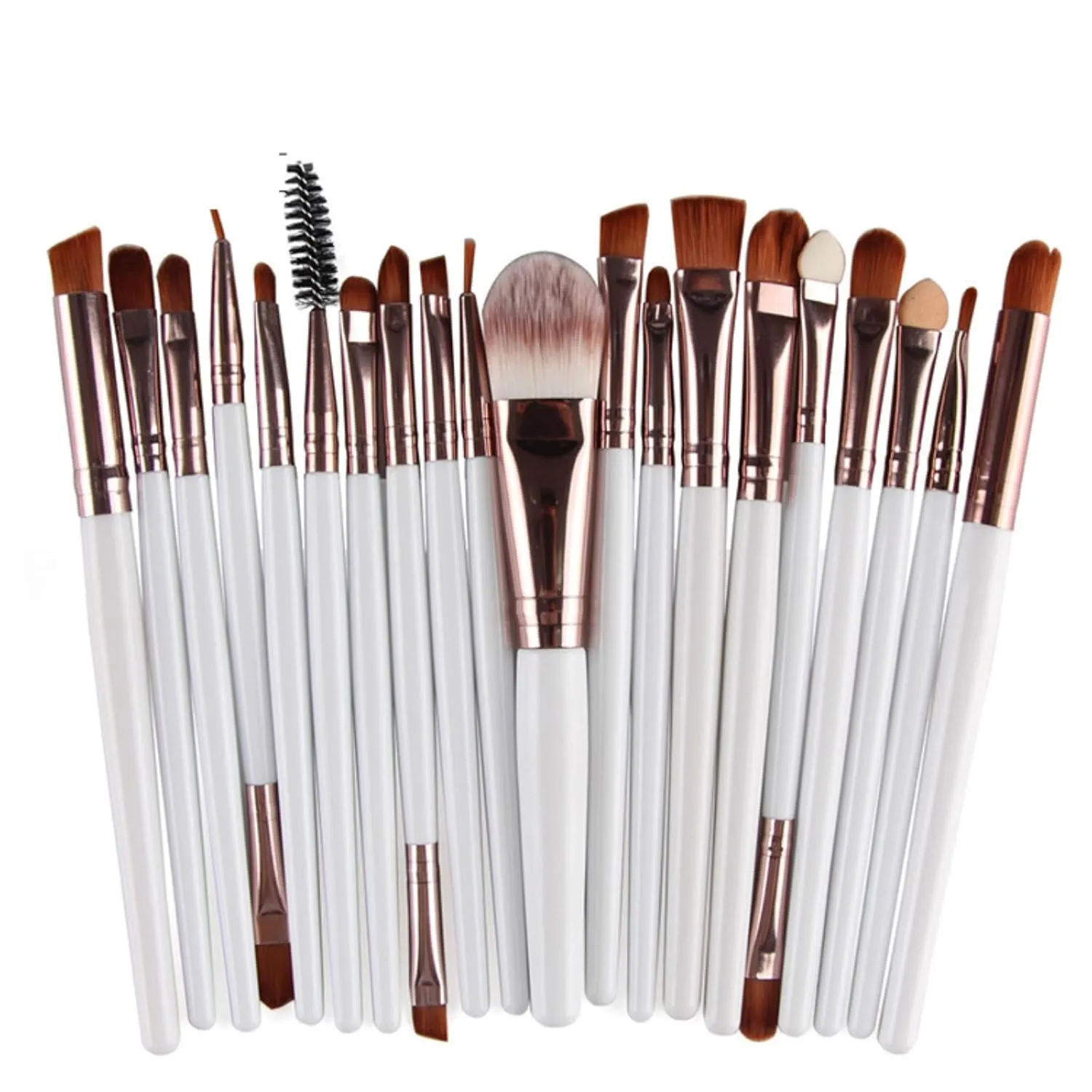 Makeup Brushes 20pcs Proffesional Cosmetics for Face Makeup Brush Set Powder Concealer Eyeshadow Eyebrow Lip Brush Beauty Tools Makeup Brushes (Sliver)