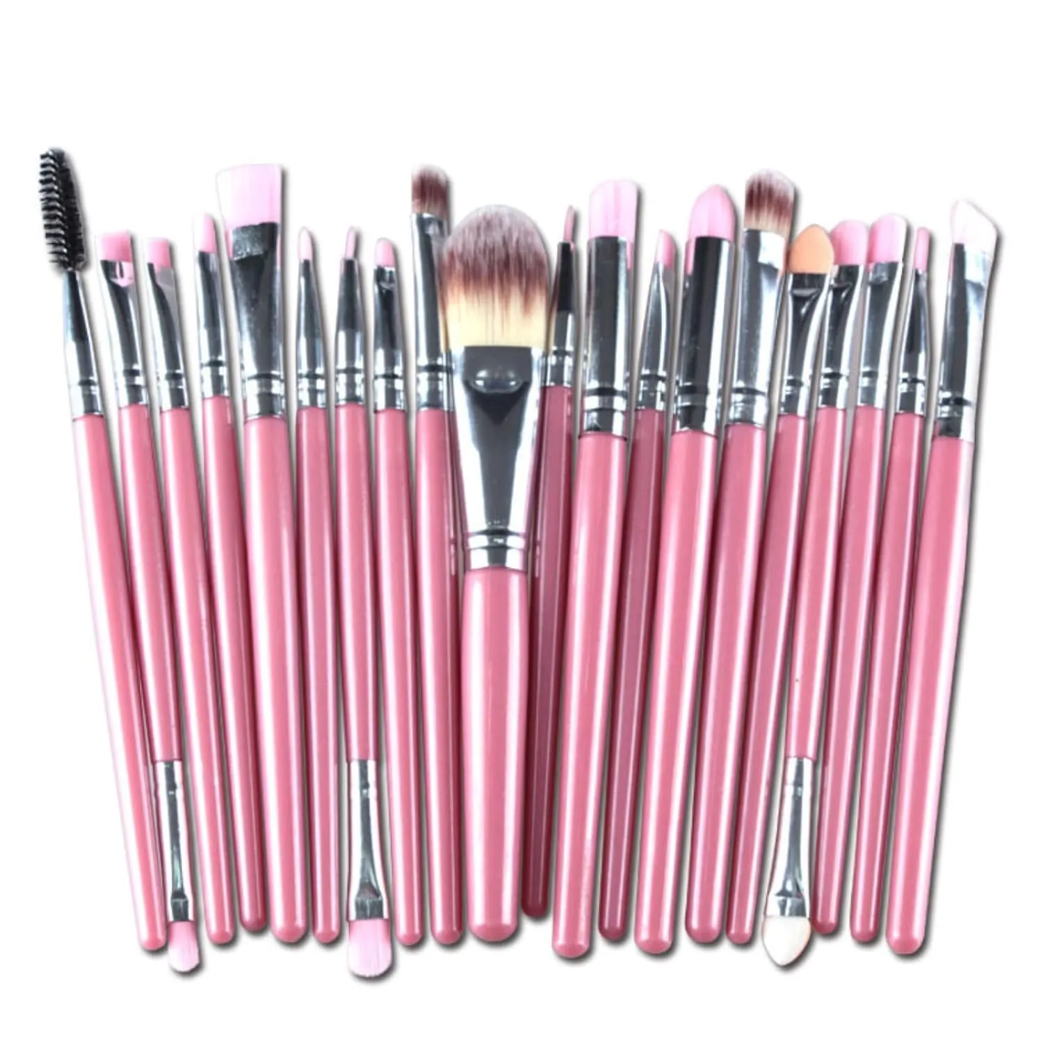 Makeup Brushes 20pcs Proffesional Cosmetics for Face Makeup Brush Set Powder Concealer Eyeshadow Eyebrow Lip Brush Beauty Tools Makeup Brushes (Sliver)