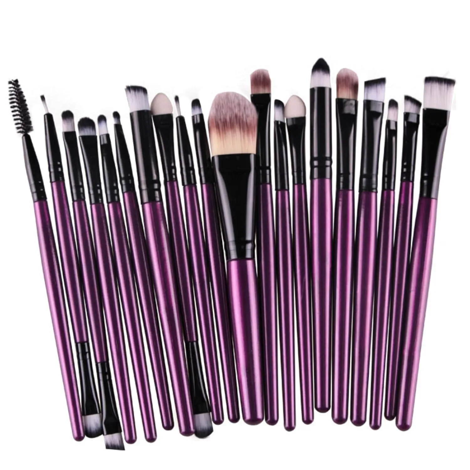Makeup Brushes 20pcs Proffesional Cosmetics for Face Makeup Brush Set Powder Concealer Eyeshadow Eyebrow Lip Brush Beauty Tools Makeup Brushes (Sliver)