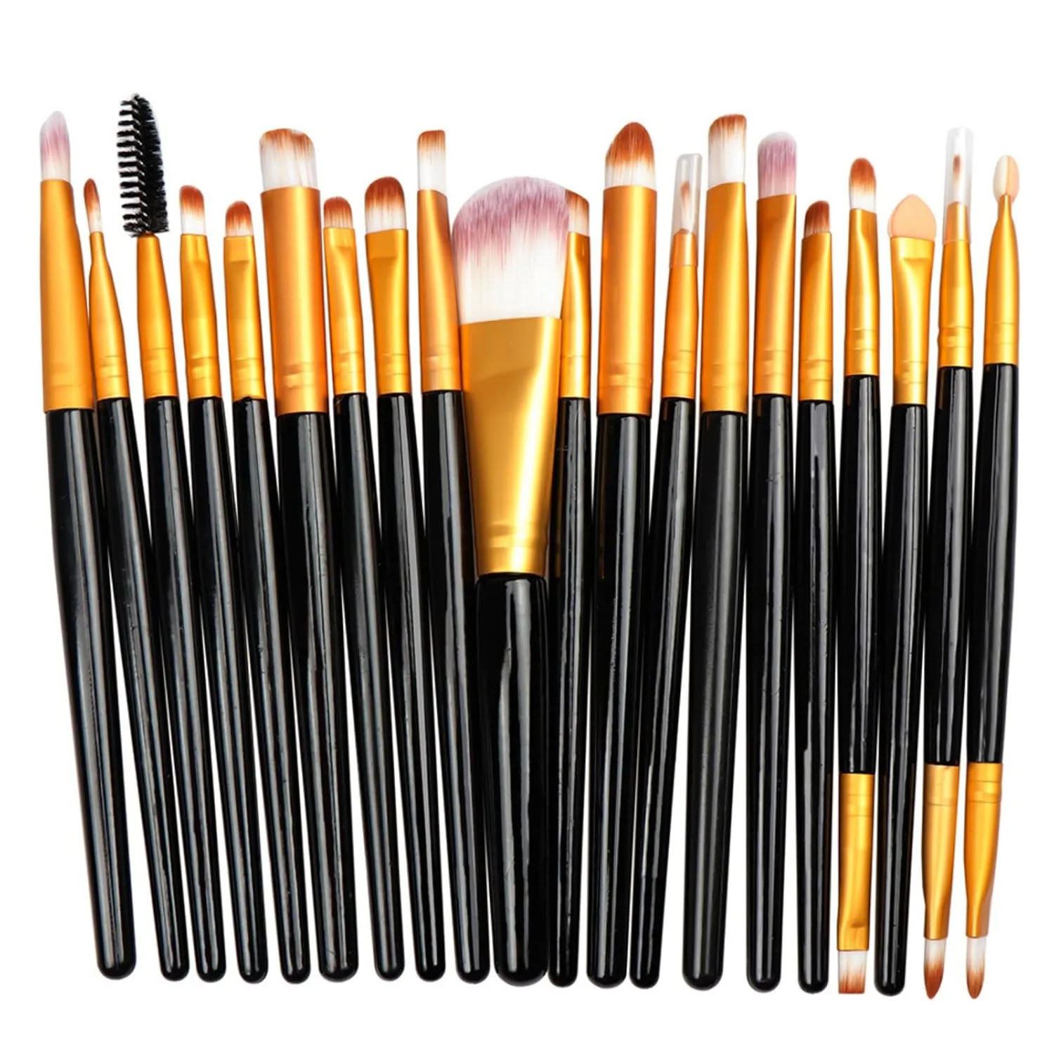 Makeup Brushes 20pcs Proffesional Cosmetics for Face Makeup Brush Set Powder Concealer Eyeshadow Eyebrow Lip Brush Beauty Tools Makeup Brushes (Sliver)