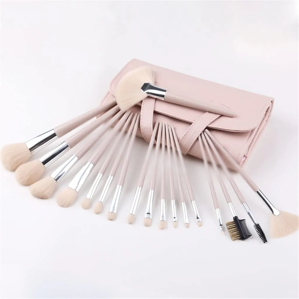 Makeup Brushes Set Professional 18pcs Make Up Brush with Pointed Handle Face Eye and Lip Cosmetic Tool