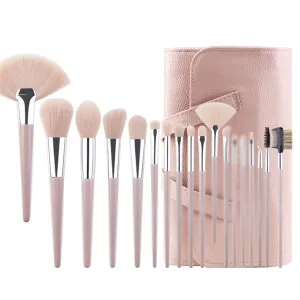 Makeup Brushes Set Professional 18pcs Make Up Brush with Pointed Handle Face Eye and Lip Cosmetic Tool