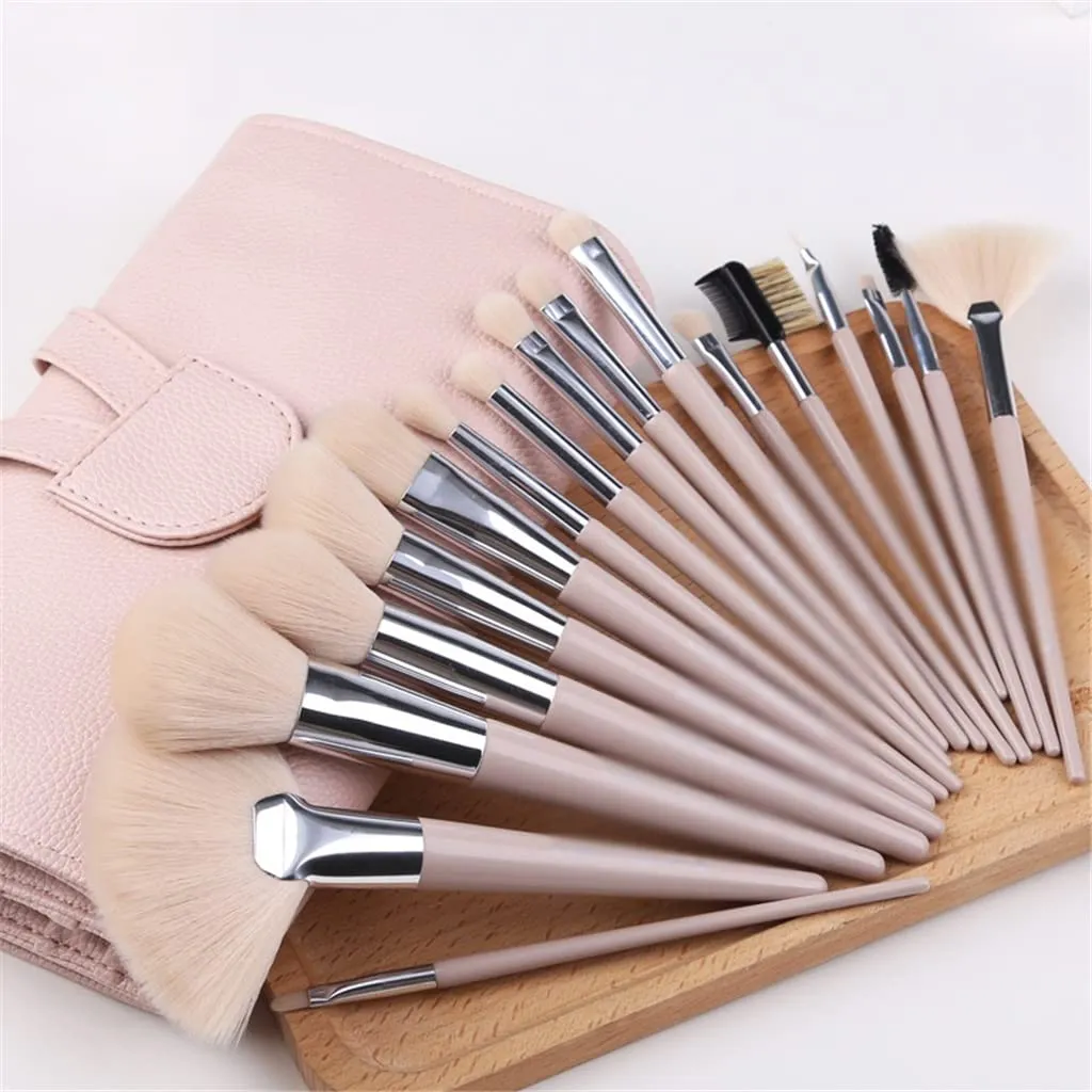 Makeup Brushes Set Professional 18pcs Make Up Brush with Pointed Handle Face Eye and Lip Cosmetic Tool
