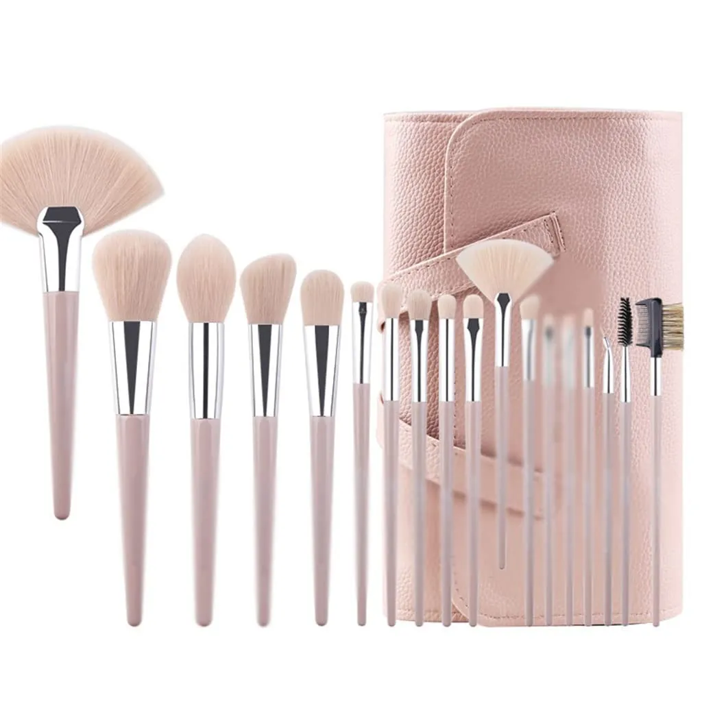 Makeup Brushes Set Professional 18pcs Make Up Brush with Pointed Handle Face Eye and Lip Cosmetic Tool