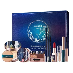 Makeup Set for Women, All in One Palace Kit, Lipstick Concealer BB Cream Foundation Eyeliner Eyeshadow Palette Eyebrow Brush With Delicate Gift Box 8PCS Set for Valentine's Day Mother's Day Birthday