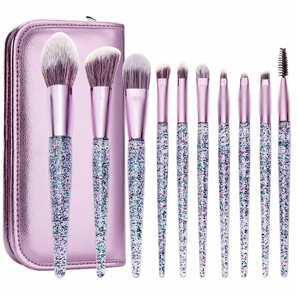 Makeup brush set, full set of 10 beginner brushes, eye shadow brush set, super soft brush