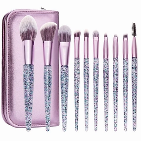 Makeup brush set, full set of 10 beginner brushes, eye shadow brush set, super soft brush