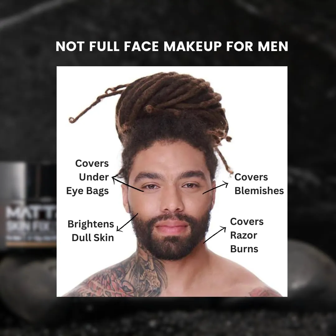 MATTR Skin Fix - Luxury - Easy for Men - Tinted Concealer - Visibly Covers Fine Lines, Under-Eye Bags, Razor Burns, Pimples - Vegan Makeup - Perfect for Gym Bag or Travel - 15g (L1)