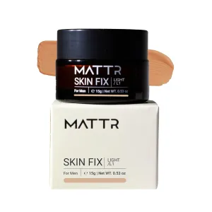 MATTR Skin Fix - Luxury - Easy for Men - Tinted Concealer - Visibly Covers Fine Lines, Under-Eye Bags, Razor Burns, Pimples - Vegan Makeup - Perfect for Gym Bag or Travel - 15g (L1)