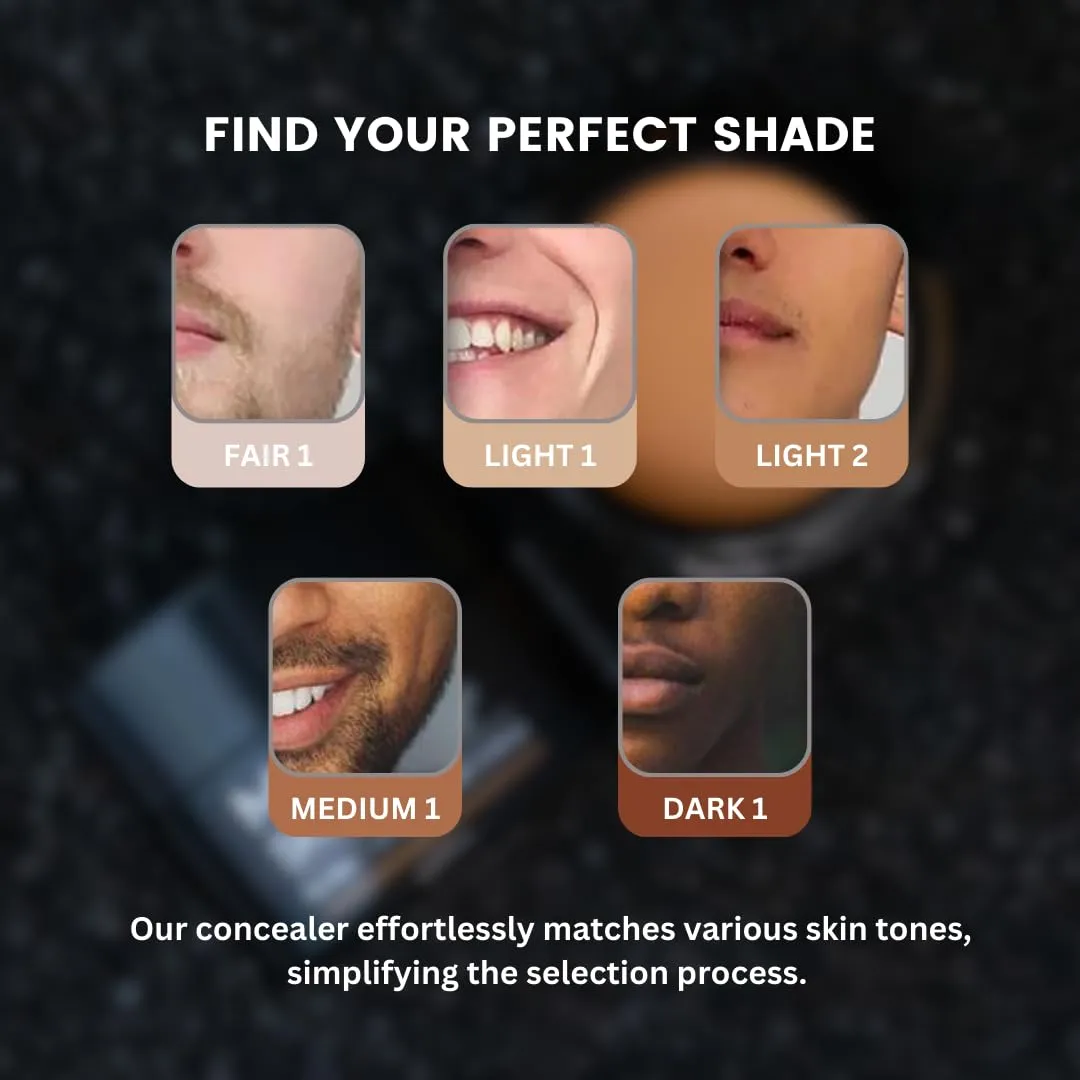 MATTR Skin Fix - Luxury - Easy for Men - Tinted Concealer - Visibly Covers Fine Lines, Under-Eye Bags, Razor Burns, Pimples - Vegan Makeup - Perfect for Gym Bag or Travel - 15g (M1)