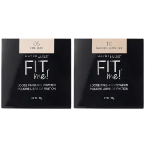 Maybelline Fit Me Loose Setting Powder Face Powder Makeup Finishing Powder Fair Light 1 Count Bundle