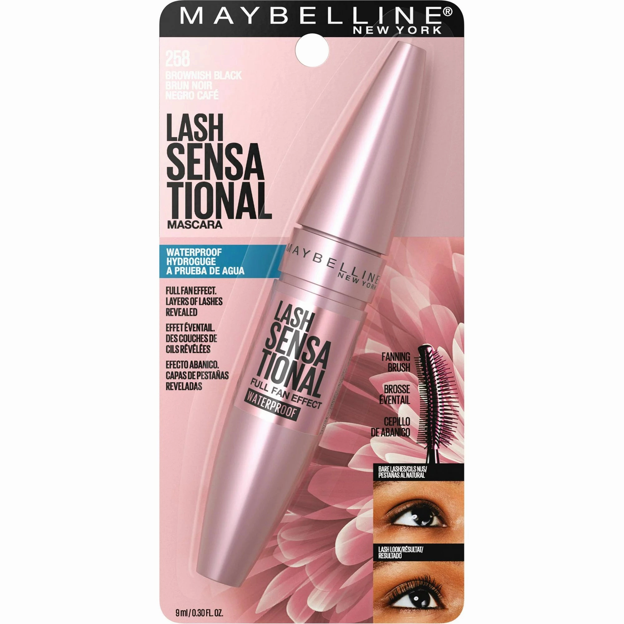 Maybelline Lash Sensational Mascara Brownish Black Water Proof