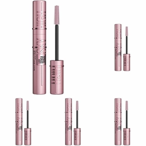 Maybelline New York Lash Sensational Sky High Mascara, Volumising & Lengthening Mascara, Washable Flake-Free Formula Infused with Bamboo Extract & Fibres, 7.2 ml, Shade: 01, Very Black