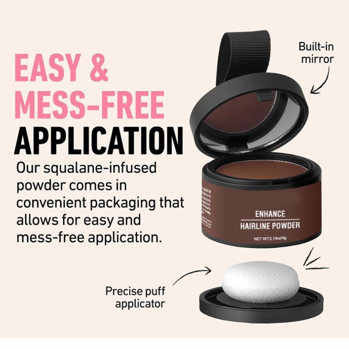 Maycheer Hairline Powder for Women, Maycheer Magic Root Cover Up, 14 Colors May Cheer Hair Rich Shading Powder, Maycheer Pang Pang Hair Shadow (#1 Ash Brown, one size)
