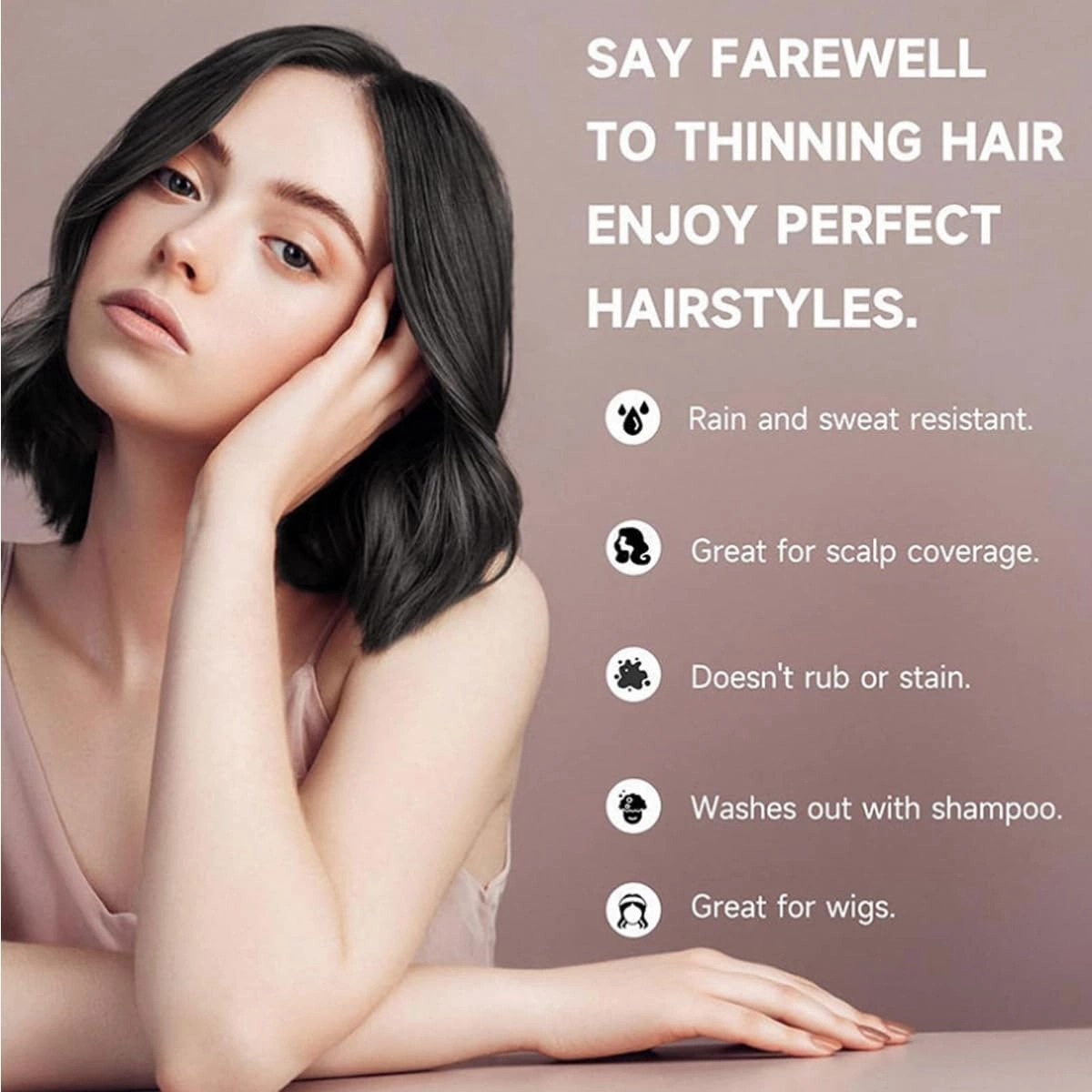 Maycheer Hairline Powder for Women, Maycheer Magic Root Cover Up, 14 Colors May Cheer Hair Rich Shading Powder, Maycheer Pang Pang Hair Shadow (#1 Ash Brown, one size)