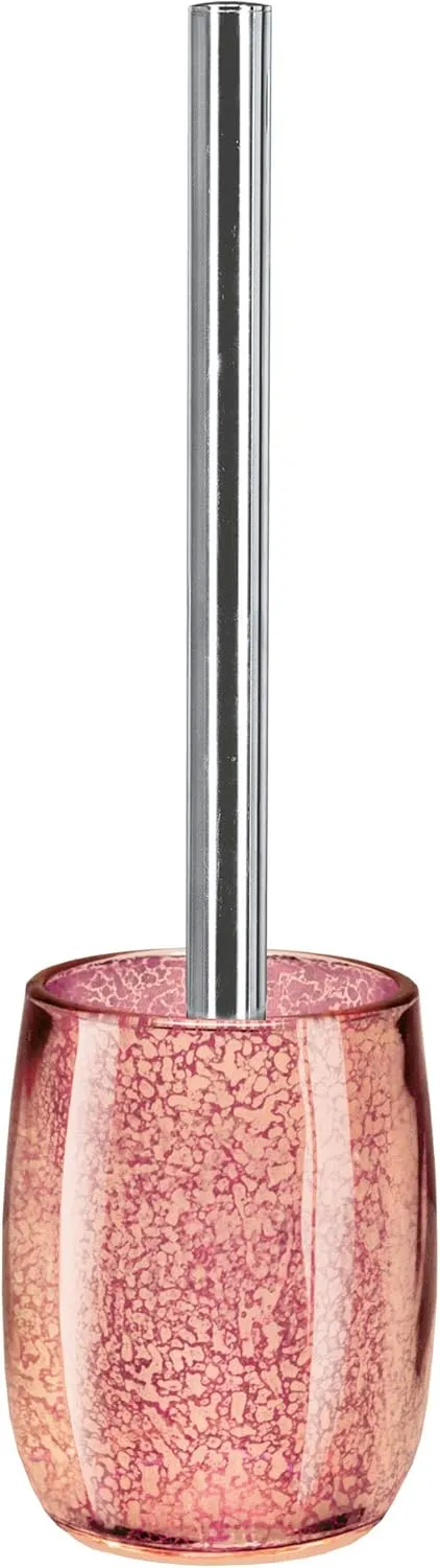 Mercury Accessories Glass Coral Toilet Brush Holder