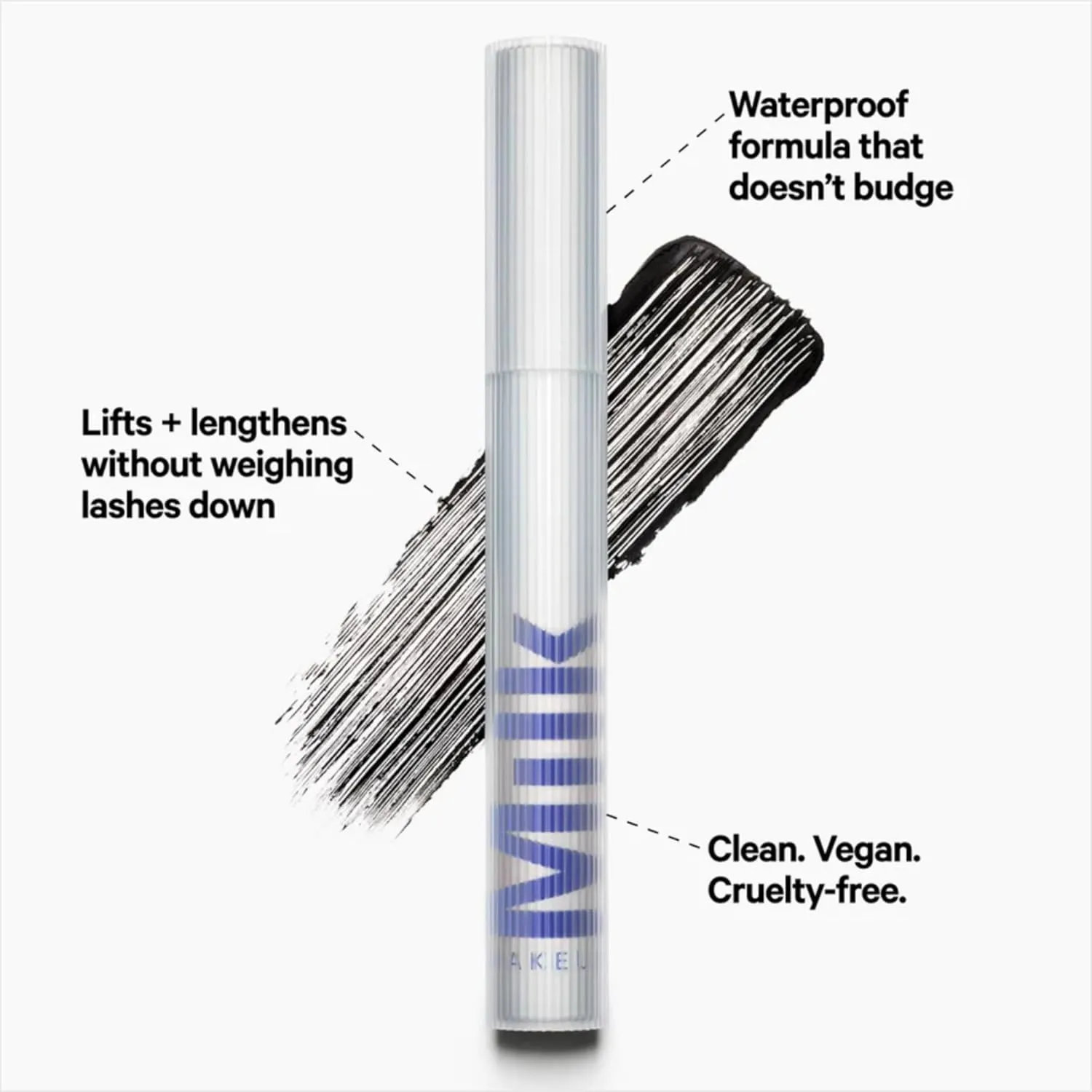 Milk Makeup RISE Mascara - Lifts, Lengthens, Curls & Adds Volume - Weightless Formula - Conditions & Strengthens - Vegan, Cruelty Free