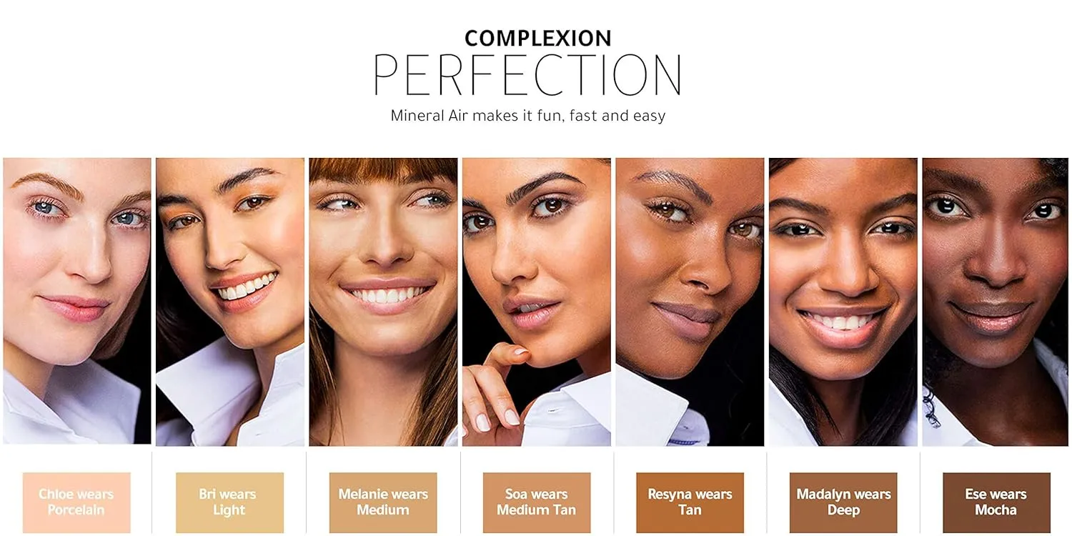 Mineral Air Four-in-One Foundation for Mineral Air Mist Device—Color, 10 ml, Travel Size - Light