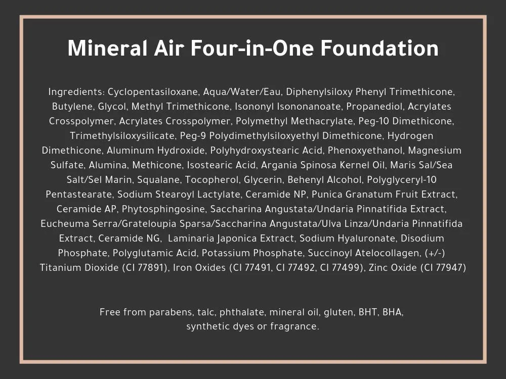 Mineral Air Four-in-One Foundation for Mineral Air Mist Device—Color, 10 ml, Travel Size - Light