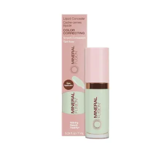 Mineral Fusion Color Correcting Full Coverage Concealer, 0.24 fl oz, With Vitamin C & Hyaluronic Acid, Lightweight Multi-Tasking Under Eye Concealer & Dark Spot Corrector, Vegan & Hypoallergenic