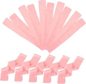 Mipcase 10pcs Satin Chair Bows Elastic Sashes Buckle Slider for Wedding Banquet