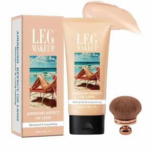 Miracle De Paris Leg Makeup, Miracle De Paris Body Coverage Perfector, All Over Complexion Perfector with Body Makeup Brush, Waterproof Long-Lasting Sweat-Proof Coverage Concealer (#01)