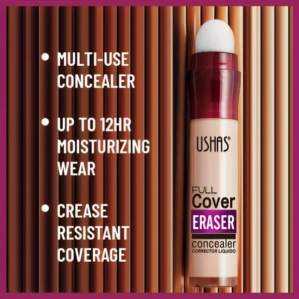 New Sponge Head Concealer – For Dark Circles, Freckles, Acne, Pigmentation & Blemishes, Long-Lasting Moisturizing Liquid Foundation