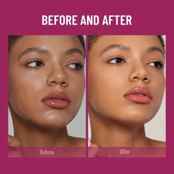 New Sponge Head Concealer – For Dark Circles, Freckles, Acne, Pigmentation & Blemishes, Long-Lasting Moisturizing Liquid Foundation