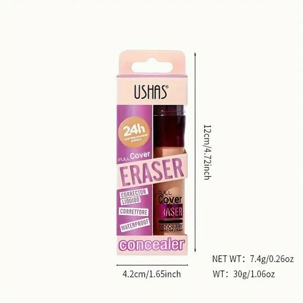 New Sponge Head Concealer – For Dark Circles, Freckles, Acne, Pigmentation & Blemishes, Long-Lasting Moisturizing Liquid Foundation