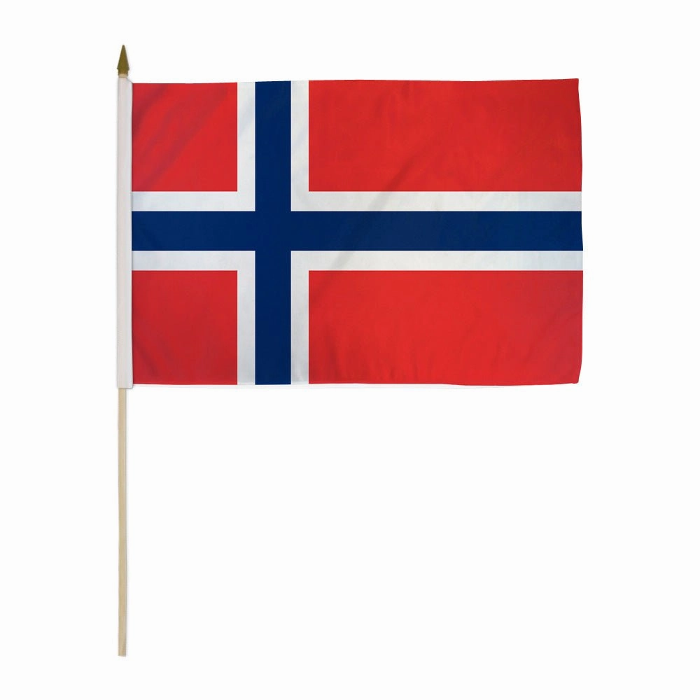 Norway 12x18in Stick Flag