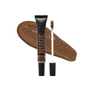 Nudestix NudeFix Cream Concealer, Lightweight Liquid, Natural Finish Makeup, Hydrating, Brightening, Under Eye Dark Circle Corrector, Reduces Redness and Blemishes, 0.34 fl oz (10 ml)
