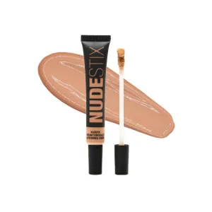 Nudestix NudeFix Cream Concealer, Lightweight Liquid, Natural Finish Makeup, Hydrating, Brightening, Under Eye Dark Circle Corrector, Reduces Redness and Blemishes, 0.34 fl oz (10 ml)