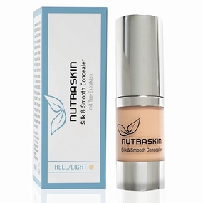 Nutraskin Silk & Smooth Concealer light - Natural Liquid Concealer for a Flawless Complexion I Concealer for Dark Circles, Skin Blemishes, Under Eyes, Wrinkles I Made in Germany I 10ml